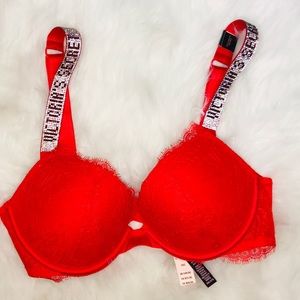 NEW!!!!!!! Victoria Secret Red Push-up Bra